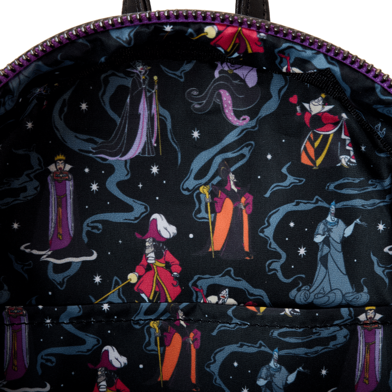 Disney Villains Iridescent All-Over Print Mini Backpack