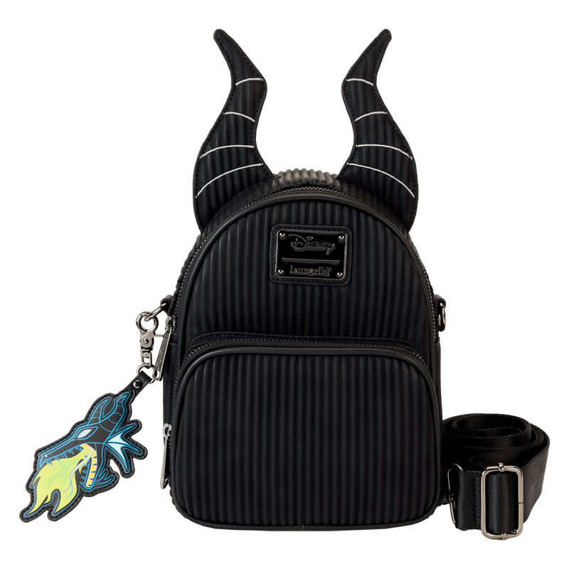 Villains Maleficent Dragon Horns Convertible Mini Backpack & Crossbody Bag