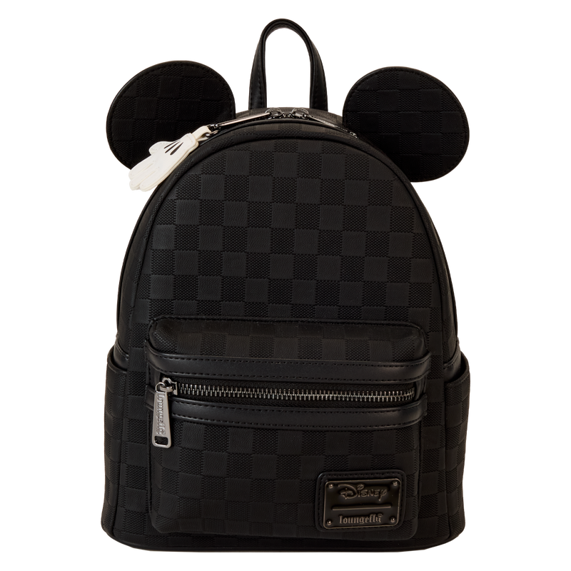 Mickey Mouse Checkered Texture Mini Backpack