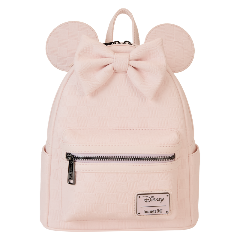 Minnie Mouse Checkered Texture Mini Backpack