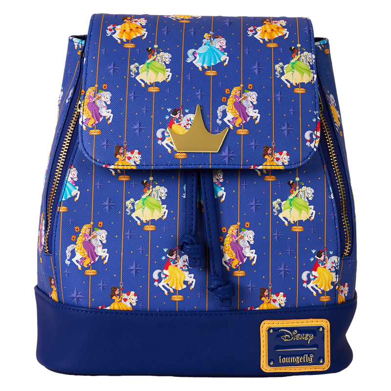 Disney Princess Carousel All-Print Drawstring Mini Backpack