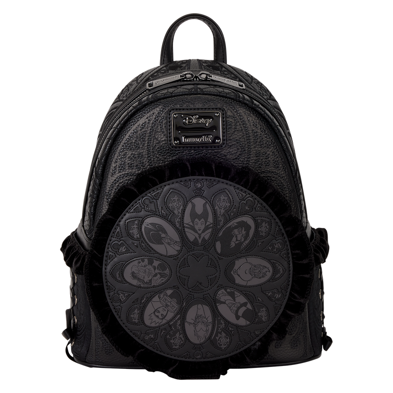 Disney Loungefly Home Villains Stained Glass Mini Backpack