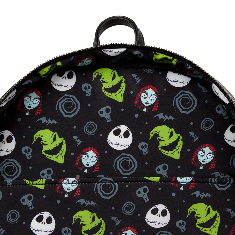 Disney NBC Jack Skellington Suit Glow-in-the-Dark Full Size Loungefly Backpack