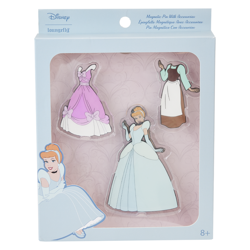 Cinderella Paper Dolls Magnetic Pin Set