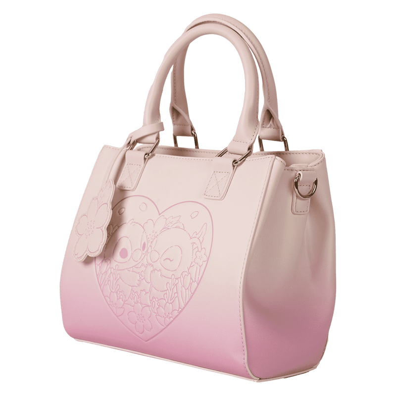 Stitch & Angel Cherry Blossom Heart Crossbody Bag