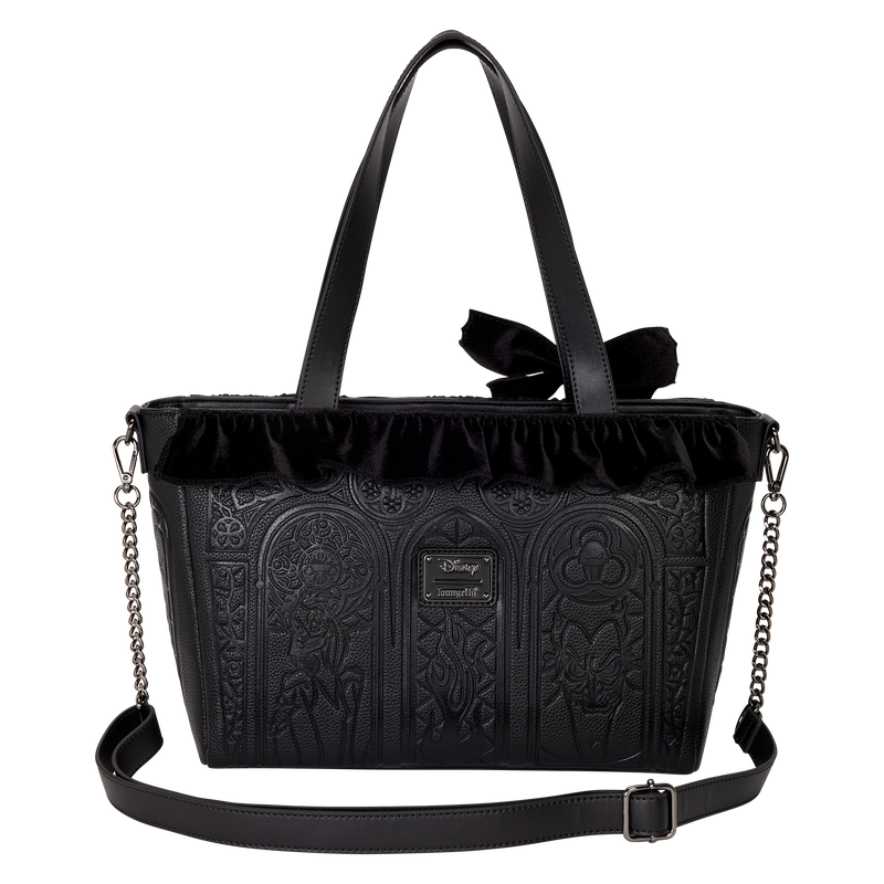 Disney Loungefly Villains Stained Glass Tote Crossbody Bag