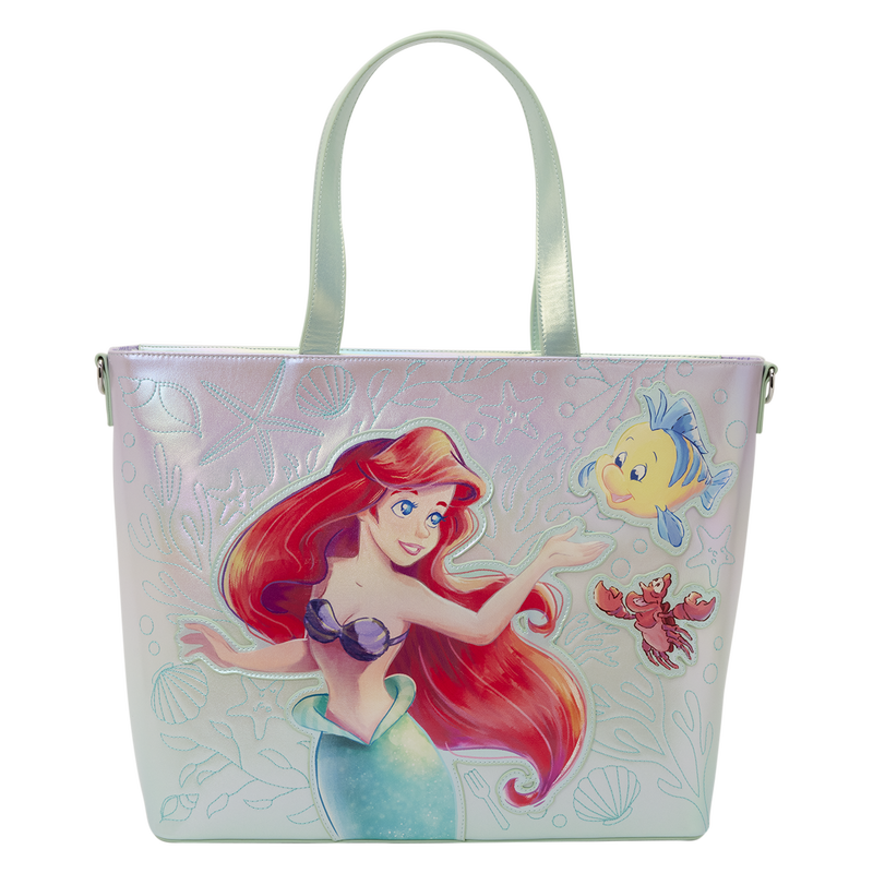 The Little Mermaid Ariel,  Tote Crossbody Bag with Coin Bag