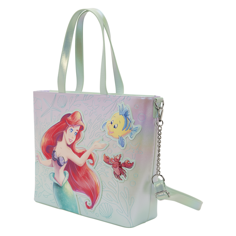The Little Mermaid Ariel,  Tote Crossbody Bag with Coin Bag