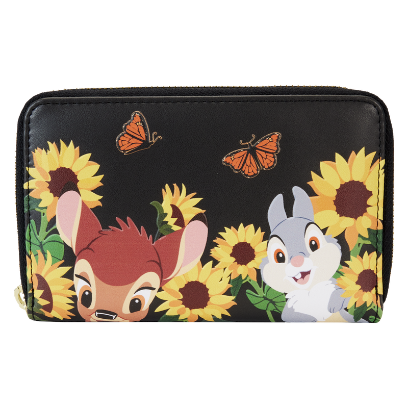 Disney Bambi Sunflower Friends Zip-Around Wallet