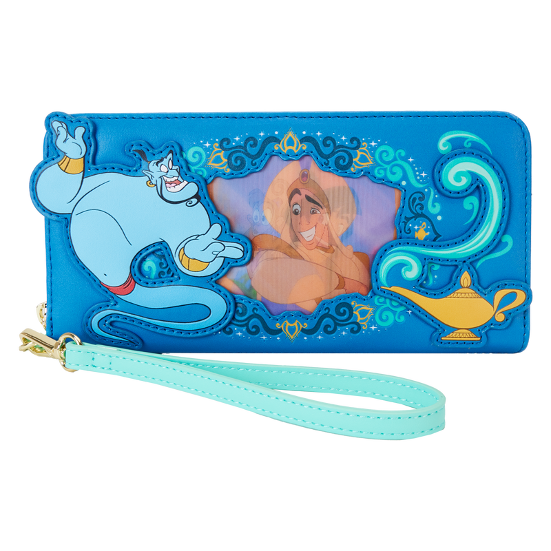 Aladdin Jasmine Princess Series Lenticular Zip Around Wristlet Wallet