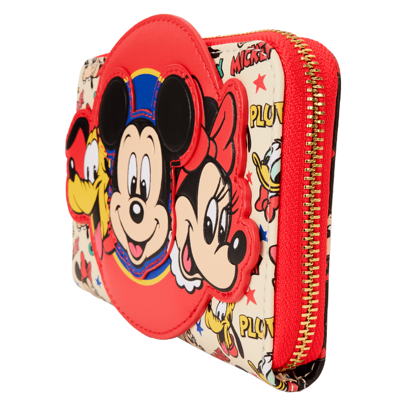 Disney Villains Iridescent All-Over Print Zip Around Wallet