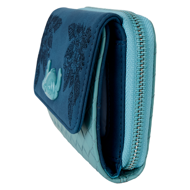 Stitch Embroidered Floral Wallet