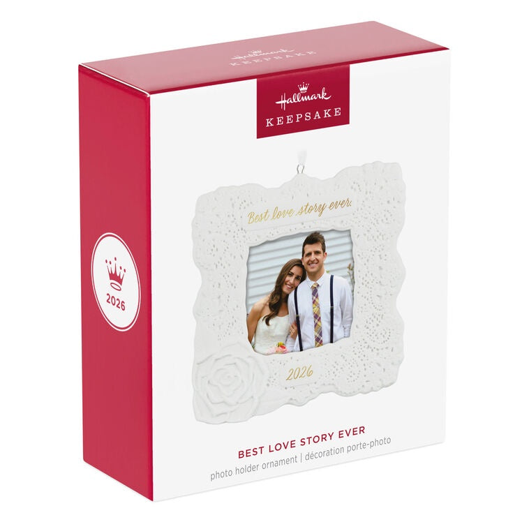 Best Love Story Ever 2026 Photo Frame Porcelain Ornament