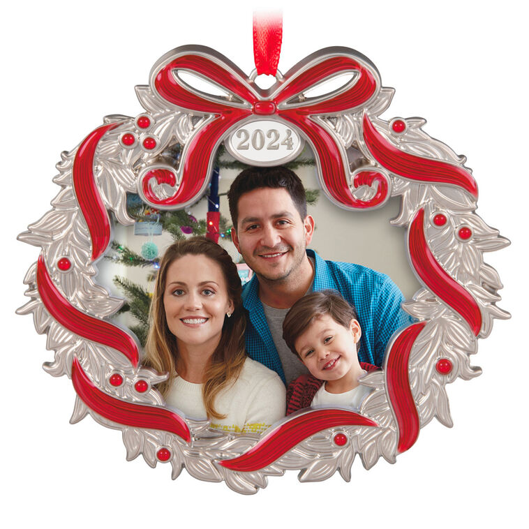 Hallmark Keepsake Christmas Ornament 2024, Our Family Christmas 2024 Photo Frame, Metal, Family Gifts