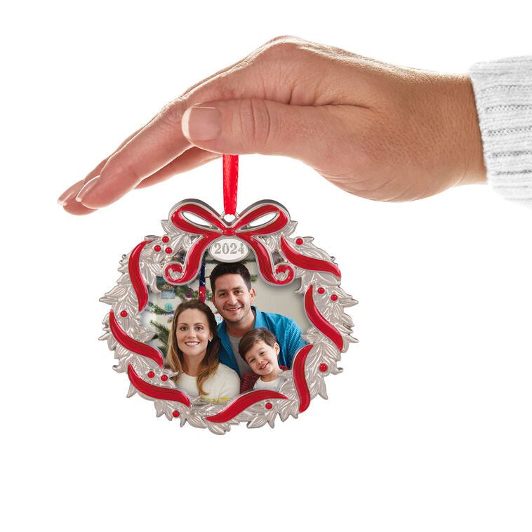 Hallmark Keepsake Christmas Ornament 2024, Our Family Christmas 2024 Photo Frame, Metal, Family Gifts