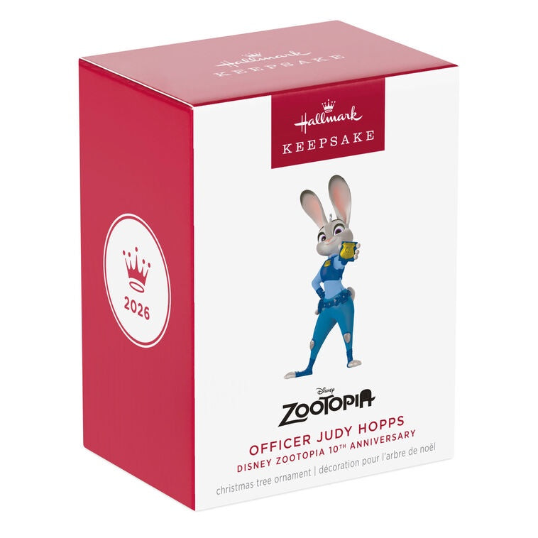 Disney Zootopia 10th Anniversary Officer Judy Hopps Ornament