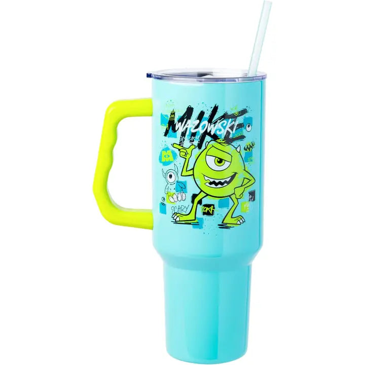 Monsters Inc. Mike Wazowski Doodle 40oz Stainless Steel Tumbler w Handle