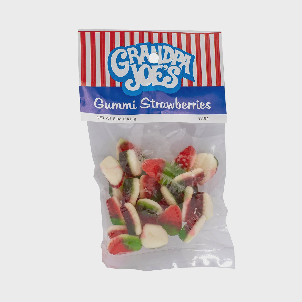 Grandpa Joe's Peg Bags, Gummi Strawberries, 5oz