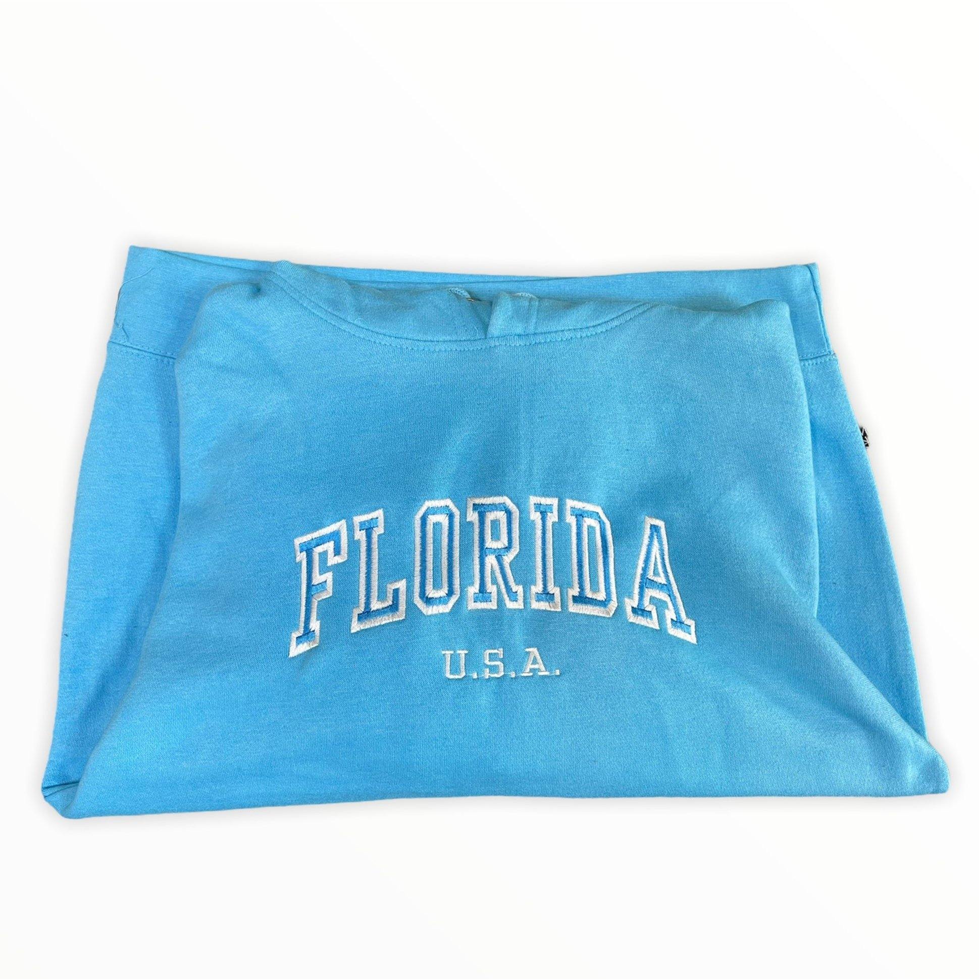 Adult Florida Pullover Sweatshirt- Sky Blue