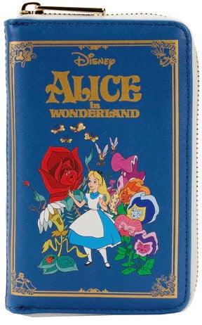 Alice in Wonderland Book Zip Around Wallet