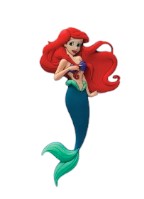 Mermaid Ariel Soft Touch PVC Magnet