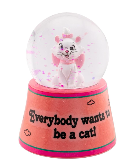 Aristocat Marie ''Everybody Wants to Be a Cat'' Mini Mini Light-Up Snow Globe