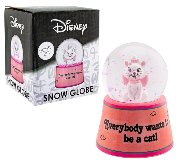 Aristocat Marie ''Everybody Wants to Be a Cat'' Mini Mini Light-Up Snow Globe