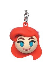 Princess Ariel Emoji Icon Ball Key Ring