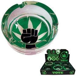 ASHTRAY VOTE MARIGUANA 6PCS DI