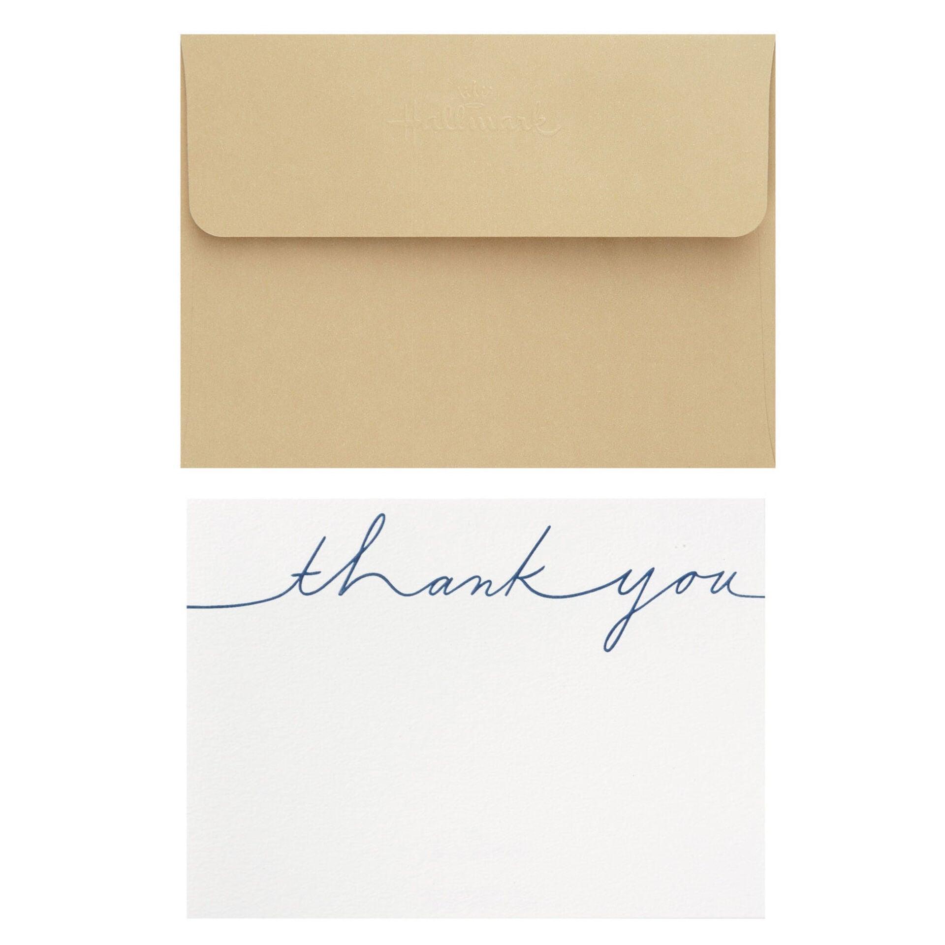 Assorted Thank-You and Blank Flat Note Cards in Floral Caddy, Pack of 40