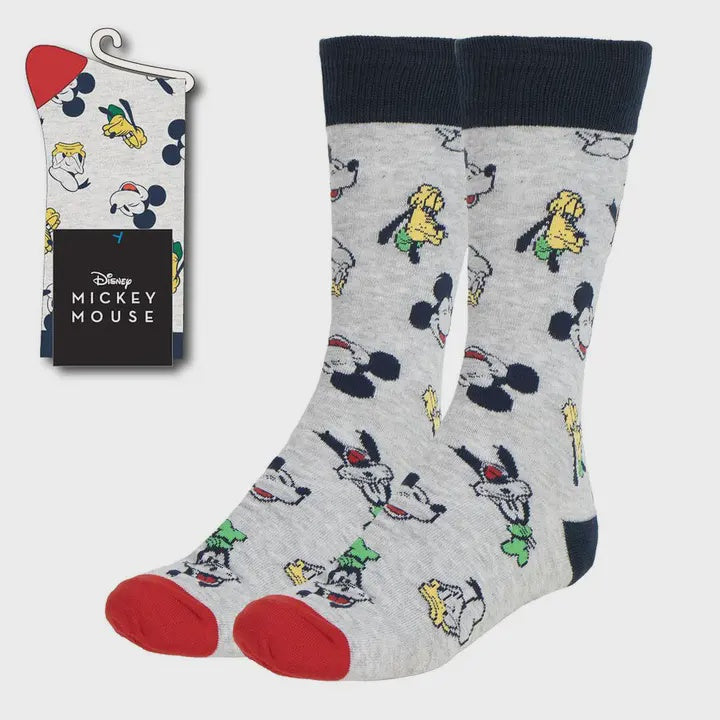 Mickey and the Gang Face Gray Socks 36-42