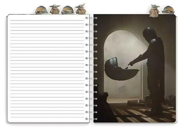 Baby Yoda Notebook Star Wars Mandalorian Tab Journal for Kids