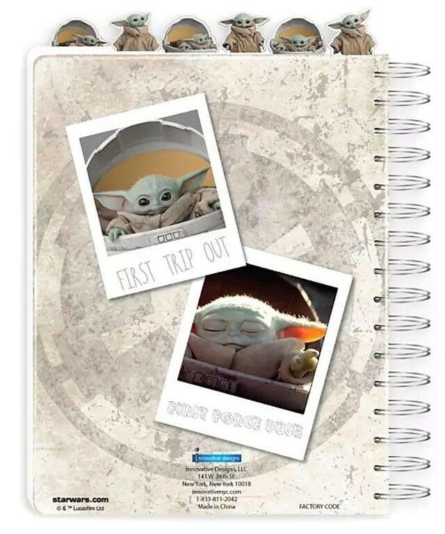Baby Yoda Notebook Star Wars Mandalorian Tab Journal for Kids