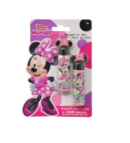 Mickey & Minnie 2pk Lip Balm on Shaped Card