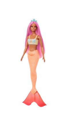 Barbie Mermaid Dolls w/ Colorful Hair, Tails & Headband Accessories