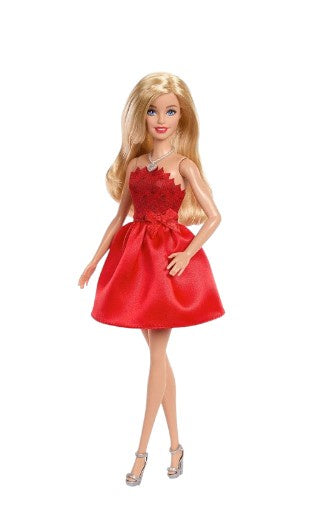 Barbie 80th Anniversary Ruby-Red Celebration Blonde Fashion Doll