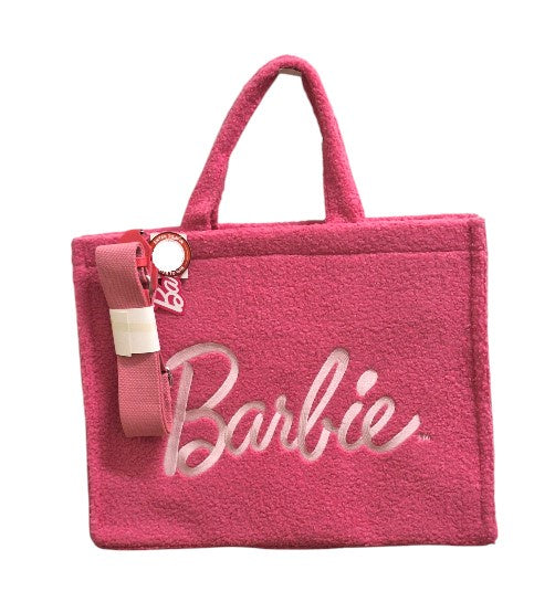 Barbie Large Travel Sherpa Tote Bag Pink