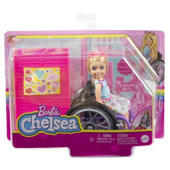 Barbie Chelsea Doll (Blonde) & Wheelchair