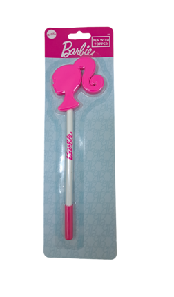 Barbie Pen W Shaped Topper on Card