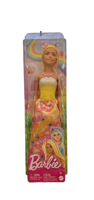 Barbie Doll W Butterfly Yellow dress