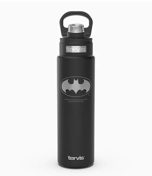 Batman Logo Engraved on Onyx Shadow 24oz