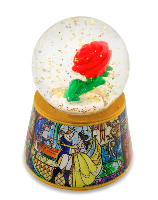 Disney Beauty & The Beast Mini Light-Up Snow Globe