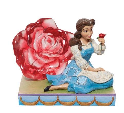 Belle Clear Resin Rose Figurine