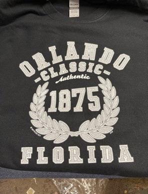 Black T-Shirt With Orlando Classic Authentic 1875