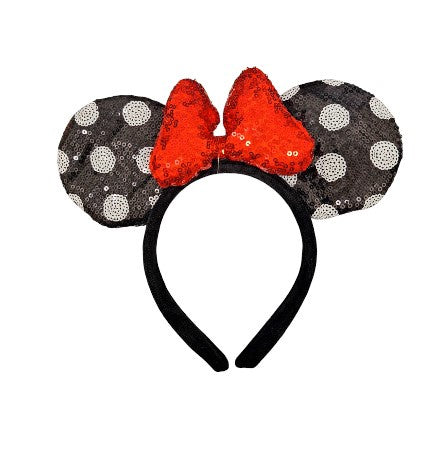 Adults Minnie Polka Dot Ears Black