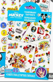 Disney 100 Body Art Tattoos