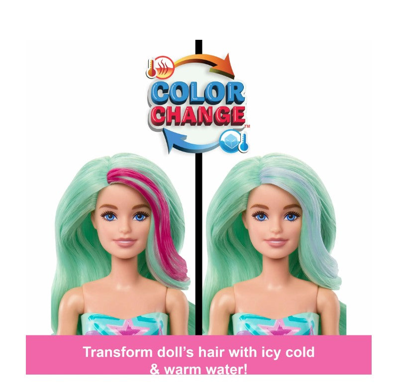 Barbie Color Reveal Mermaid Doll w/ 6 Surprises