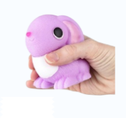 Squish Stretch Bunny 3.25" Assrt - 1pc