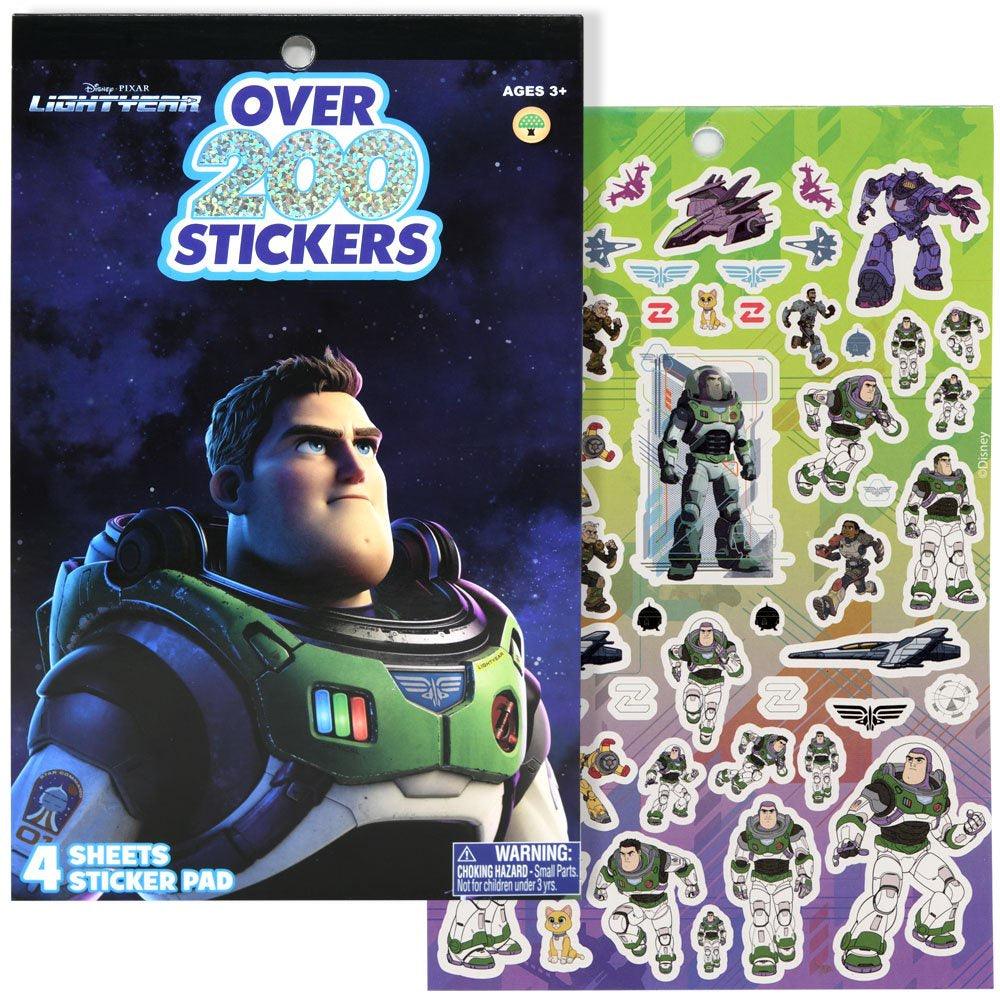 Buzz Lightyear 4 Sheet Foil Cover Sticker Pad, 200+ Stickers