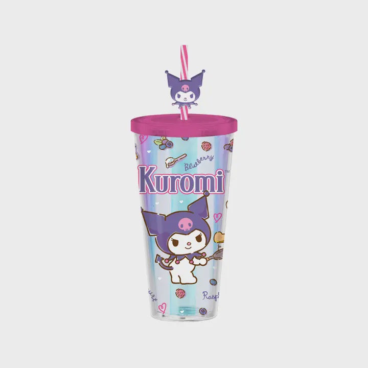 Sanrio Kuromi Flipping Pancake Iridescent 24oz Cold Cup